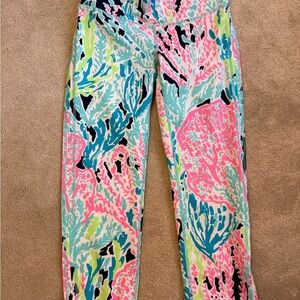 Lilly Pulitzer Vibrant Coral Reef Leggings